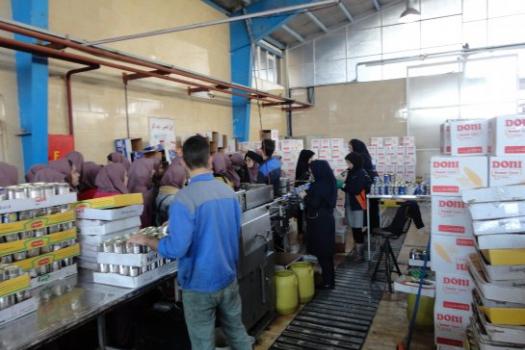 بازدید دانش آموزان استان کرمانشاه از شرکت بهساز غذای زاگرس