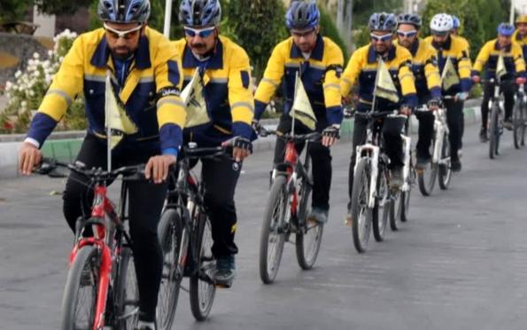 برگزاری تور دورچرخه سواری رکاب زنان کوی رضا(ع) از قزوین تا حرم رضوی 